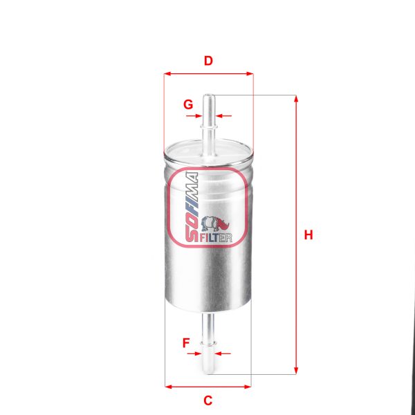 Filtru combustibil MAZDA 3 (BK) 2.3 DiSi Turbo MPS (BK3P) benzina 250 cai SOFIMA S 1842 B