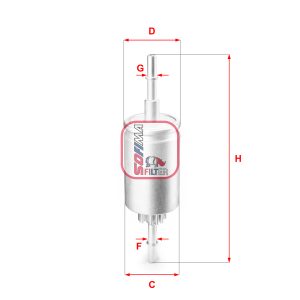Filtru combustibil MAZDA 2 (DY) 1.2 (DY3W) benzina 75 cai SOFIMA S 1844 B
