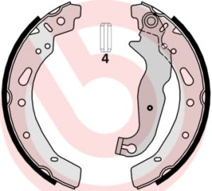 Set saboti frana MAZDA 2 hatchback (DL, DJ) 1.5 SKYACTIV-G (DJLFS) benzina 115 cai BREMBO S 24 540