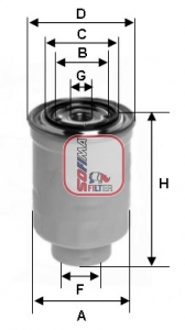 Filtru combustibil MAZDA 323 III Hatchback (BF) 1.7 D (BF7S) diesel 54 cai SOFIMA S 4392 NR