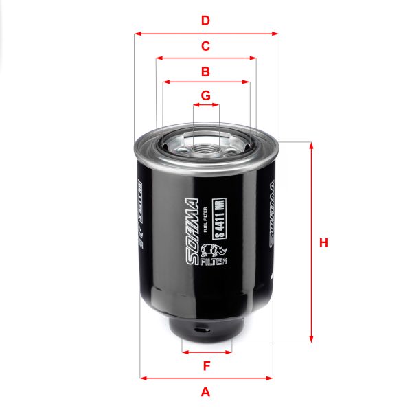 Filtru combustibil MAZDA 5 (CR) 2.0 CD (CR19) diesel 143 cai SOFIMA S 4411 NR