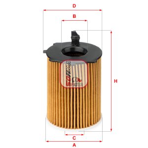 Filtru ulei MAZDA 5 (CW) 1.6 CD diesel 116 cai SOFIMA S 5037 PE