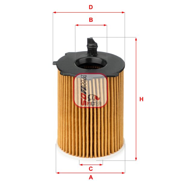 Filtru ulei MAZDA 5 (CW) 1.6 CD diesel 116 cai SOFIMA S 5037 PE