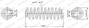Arc spiral MAZDA 3 limuzina (BL) 2.0 MZR DISI (BL12) benzina 151 cai MONROE SP3975
