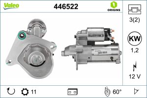 Electromotor MAZDA 5 (CW) 1.6 CD diesel 116 cai VALEO 446522