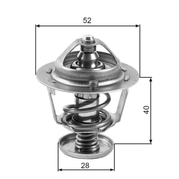 Termostat lichid racire MAZDA 6 limuzina (GJ, GL) 2.0 (GJEFP) benzina 165 cai GATES TH24782G1