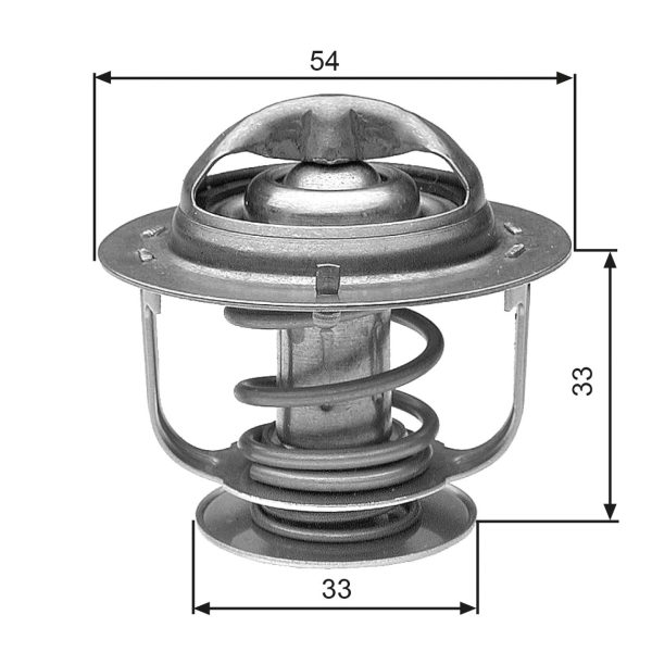 Termostat lichid racire MAZDA 323 S IV (BG) 1.7 D (BG7P) diesel 56 cai GATES TH30888G1