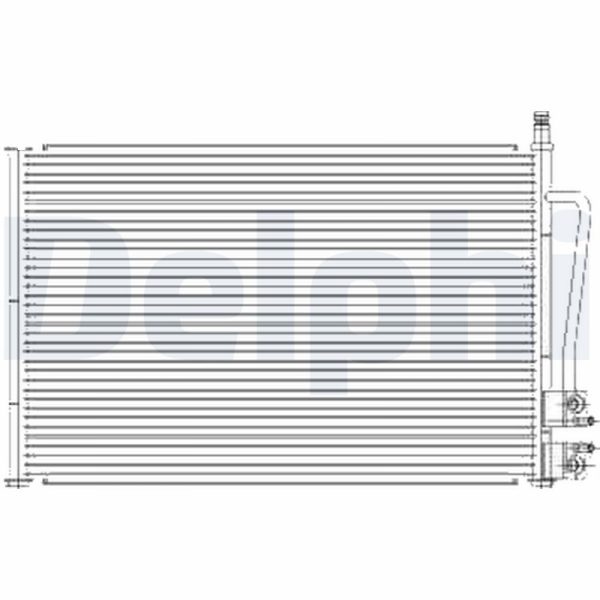 Condensator climatizare MAZDA 2 (DY) 1.2 (DY3W) benzina 75 cai DELPHI TSP0225459