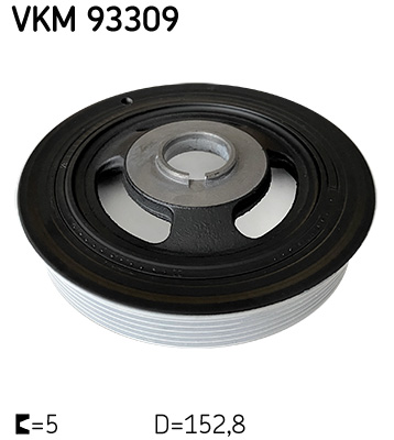 Fulie curea arbore cotit MAZDA 5 (CW) 1.6 CD diesel 116 cai SKF VKM 93309