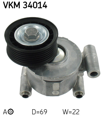 Intinzator curea transmisie MAZDA 3 (BL) 2.0 (BLFFW, BL107, BLFFP) benzina 154 cai SKF VKM 34014