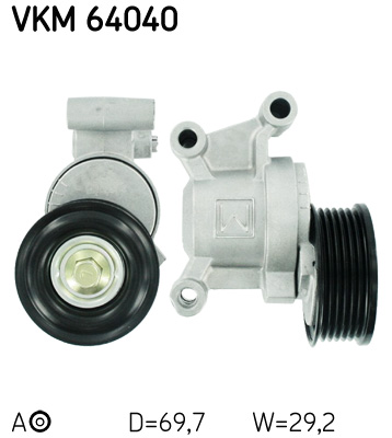Intinzator curea transmisie MAZDA 3 (BL) 2.0 (BLFFW, BL107, BLFFP) benzina 154 cai SKF VKM 64040