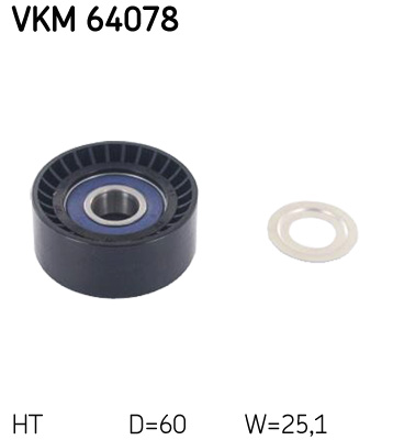 Intinzator curea transmisie MAZDA 6 combi (GJ, GL) 2.2 D AWD diesel 150 cai SKF VKM 64078