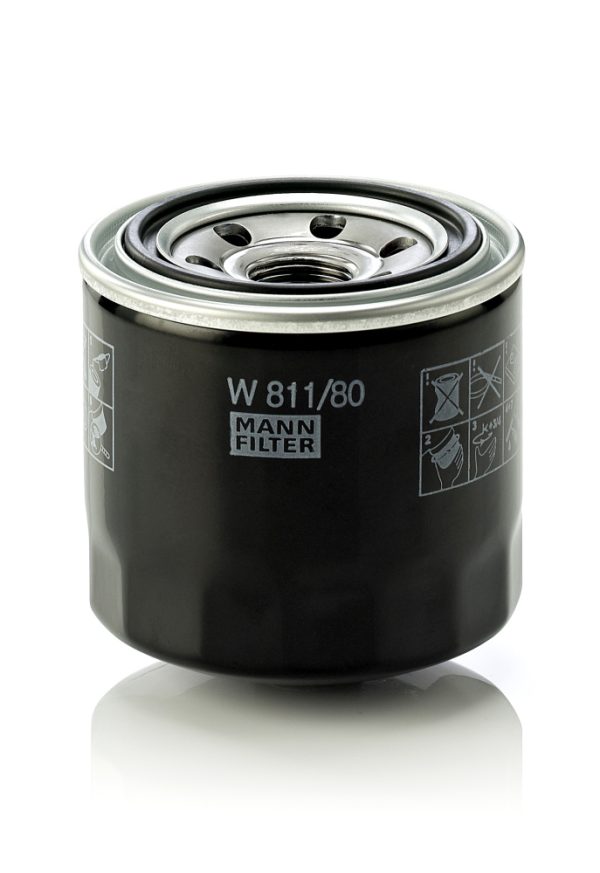 Filtru ulei MAZDA 6 limuzina (GH) 2.2 MZR-CD (GH10) diesel 125 cai MANN-FILTER W 811/80