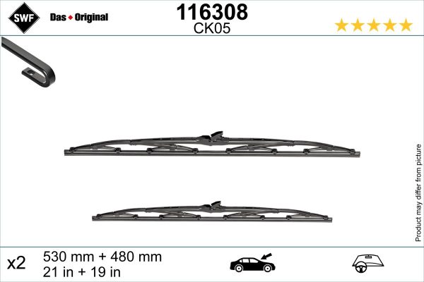 Lamela stergator MAZDA 323 F VI hatchback (BJ) 1.8 Astina (BJ10P) benzina 125 cai SWF 116308