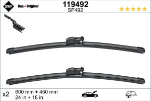 Lamela stergator MAZDA 6 combi (GJ, GL) 2.2 D (GJ2FW, GJ1021, GJ1022, GL1021) diesel 175 cai SWF 119492