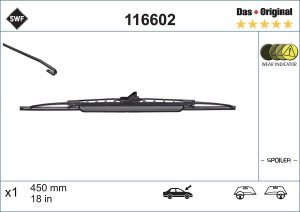 Lamela stergator MAZDA 323 III Hatchback (BF) 1.7 D (BF7S) diesel 54 cai SWF 116602