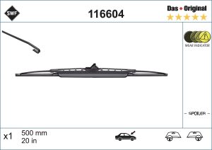 Lamela stergator MAZDA 121 II (DB) 1.3 16V (DB3PA) benzina 53 cai SWF 116604