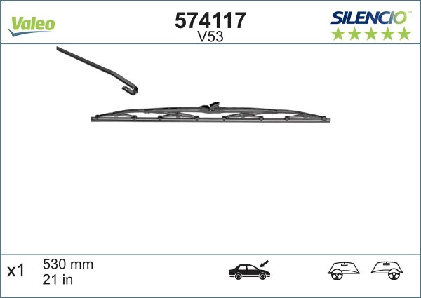 Lamela stergator MAZDA 323 C IV (BG) 1.7 D (BG7S) diesel 56 cai VALEO 574117