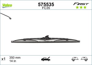 Lamela stergator MAZDA 2 (DE_, DH_) 1.5 MZR (DE5FS) benzina 102 cai VALEO 575535