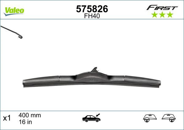 Lamela stergator MAZDA 6 limuzina (GH) 2.2 MZR-CD (GH10) diesel 125 cai VALEO 575826