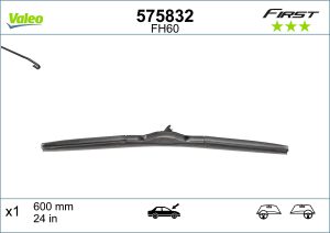 Lamela stergator MAZDA 6 Hatchback (GH) 2.0 MZR (GHEFS) benzina 155 cai VALEO 575832