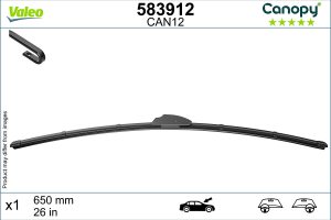 Lamela stergator MAZDA 3 hatchback (BP) 2.0 SKYACTIV-G (BP5H, BP6H) benzina 150 cai VALEO 583912