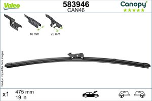 Lamela stergator MAZDA 3 (BK) 2.3 DiSi Turbo MPS (BK3P) benzina 250 cai VALEO 583946