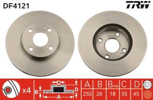 Disc frana TRW DF4121 – imagine produs