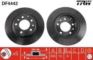 Disc frana TRW DF4442 – imagine produs