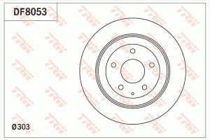 Disc frana TRW DF8053 – imagine produs