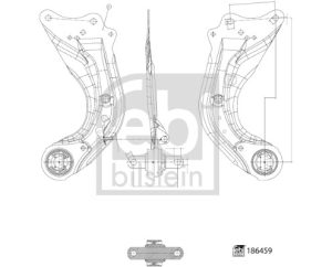 Brat suspensie roata FEBI BILSTEIN 186459