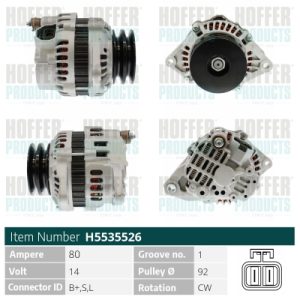 Alternator HOFFER H5535526 – MAZDA | AutoRival