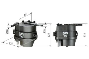 Filtru combustibil BOSCH 0 450 906 460