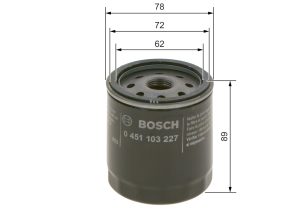 Filtru ulei BOSCH 0 451 103 227