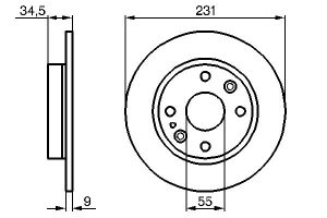 Disc frana BOSCH 0 986 478 242