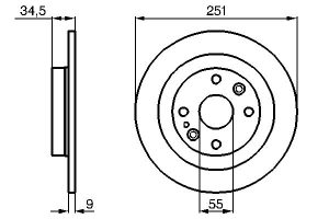 Disc frana BOSCH 0 986 478 701