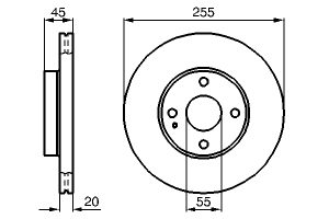Disc frana BOSCH 0 986 478 996