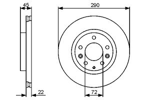 Disc frana BOSCH 0 986 479 474