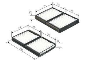 Filtru aer habitaclu BOSCH 1 987 432 117