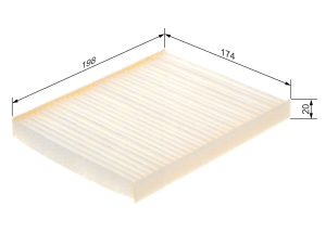 Filtru aer habitaclu BOSCH 1 987 435 128