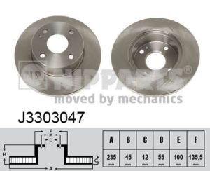 Disc frana NIPPARTS J3303047 – MAZDA | AutoRival