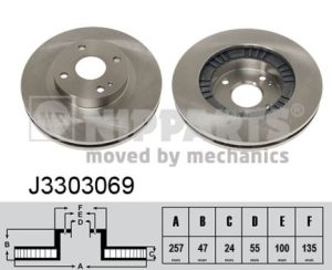 Disc frana NIPPARTS J3303069 – MAZDA | AutoRival