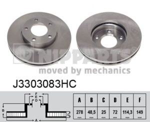 Disc frana NIPPARTS J3303083HC – MAZDA | AutoRival