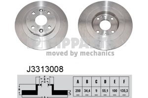 Disc frana NIPPARTS J3313008 – MAZDA | AutoRival