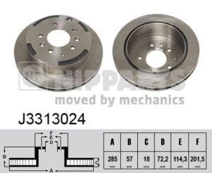 Disc frana NIPPARTS J3313024 – MAZDA | AutoRival