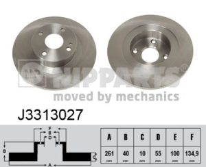 Disc frana NIPPARTS J3313027 – MAZDA | AutoRival