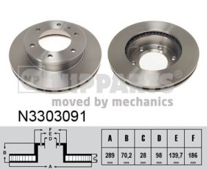 Disc frana NIPPARTS N3303091 – MAZDA | AutoRival