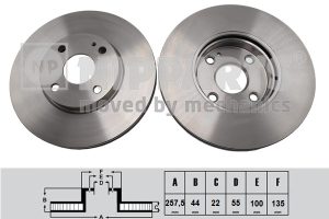 Disc frana NIPPARTS N3303103 – MAZDA | AutoRival