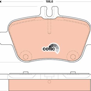 Placute frana MERCEDES-BENZ A-CLASS (W176) A 250 4-matic (176.046) benzina 211 cai TRW GDB1920