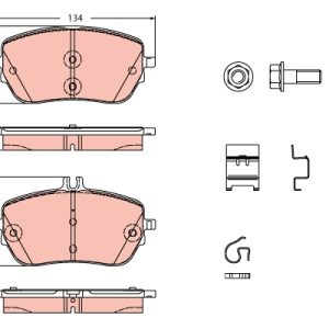 Placute frana MERCEDES-BENZ A-CLASS limuzina (V177) A 200 (177.187) benzina 150 cai TRW GDB2330
